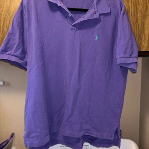 Ralph Lauren Purple Polo Shirt Classic Style